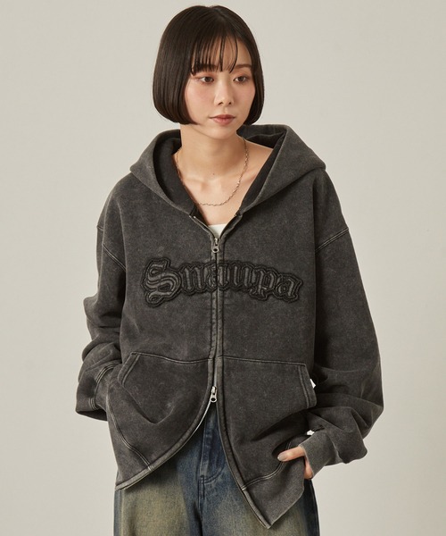 SNAP CLUB | 【Snap club】ヴィンテージ加工 ダメージパッチロゴ