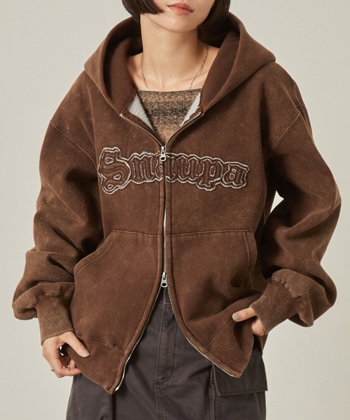 SNAP CLUB | 【Snap club】ヴィンテージ加工 ダメージパッチロゴ