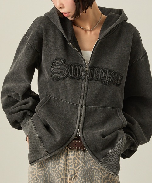 SNAP CLUB | 【Snap club】ヴィンテージ加工 ダメージパッチロゴ