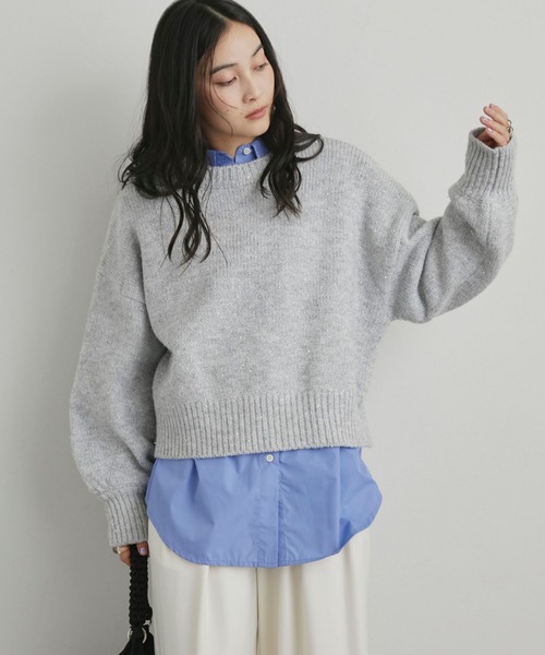 DOUX ARCHIVES　スパンコールショートニットプルオーバー Doux archives（ドゥアルシーヴ）の「スパンコールショートニットプル