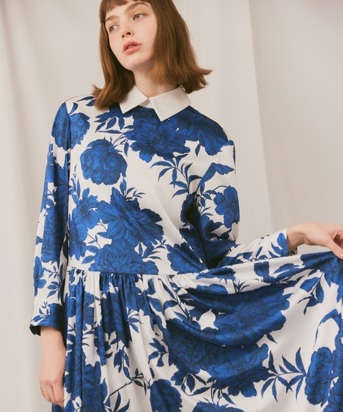 LOULOU WILLOUGHBY ルルウィルビー サテンドレープ ワンピース LOULOU WILLOUGHBY ルルウィルビー サテンドレープ ワンピース