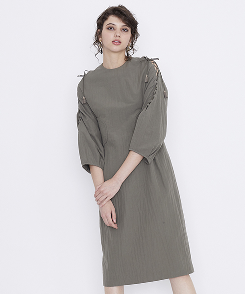 MULLER OF YOSHIOKUBO | 【muller of yoshiokubo】 Lace up dress 