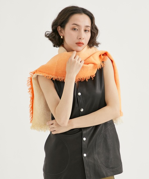 アソースメレ　WB シルクシャンブレーフリンジスクエア ASAUCE MELER 2024 Spring Summer – AMAN ONLINE STORE