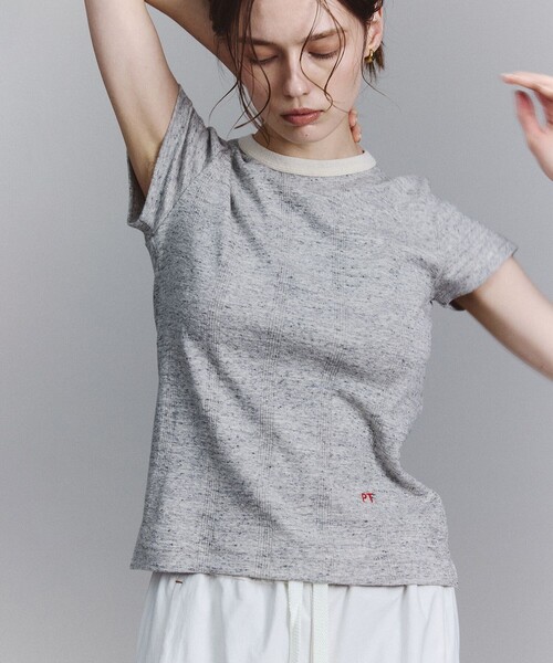 カーディガン 「Miller for ADAM ET ROPE' 」別注 シアーカーディガン＆Tシャツ レディース ADAM ET ROPE'｜【Miller for ADAM ET ROPE' 】別注 シアー