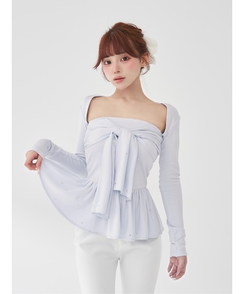 SORIN | Tulle Decorated Cardigan/チュールデコレート カーディガン