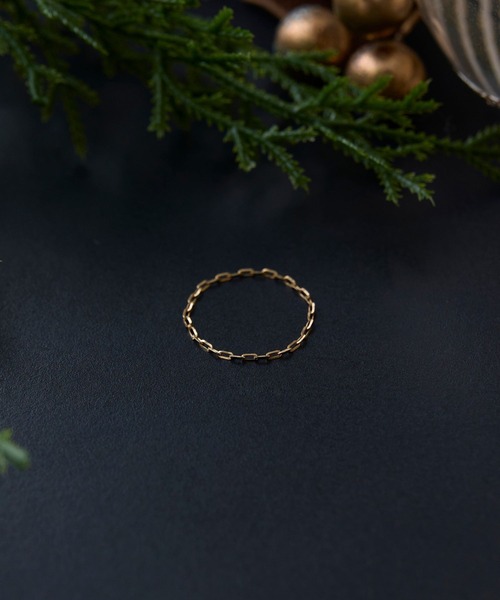 PHOEBE | 【K10】ブライトネスチェーンリング/BOXつき - Buyee, an