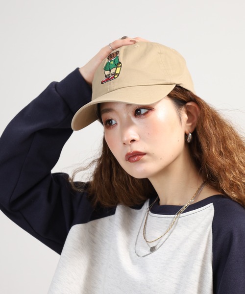 TESTIFY | TESTIFY クマ刺繍キャップ カジュアル ユニセックス 動物柄