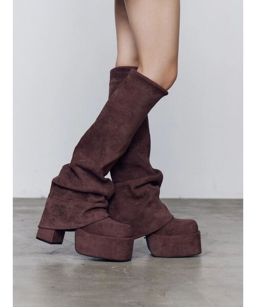 EMODA | ルーズフレアカバーフィットブーツ - Buyee, an Online