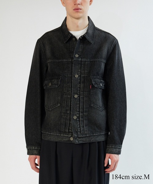 BIOTOP別注　TYPE 2 TRUCKER ＆568 STAY LOOSE BIOTOP | 【Levi's(R)| BIOTOP】 TYPE 2 TRUCKER BLK EX - Buyee, an