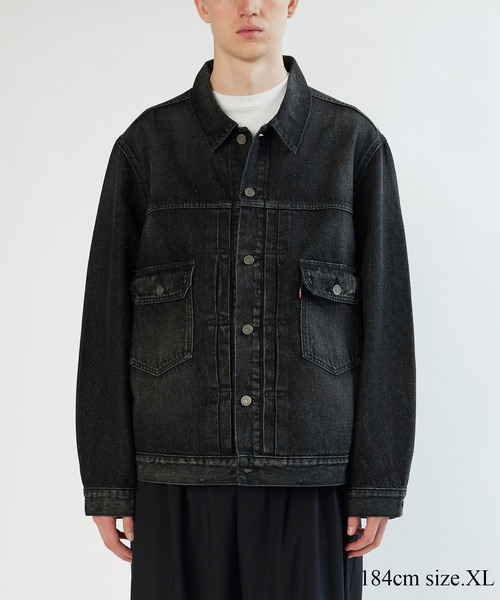 美品 Levi’s x BIOTOP 24SS TYPE 2 TRUCKER L BIOTOP | 【Levi's(R)| BIOTOP】 TYPE 2 TRUCKER BLK EX - Buyee, an