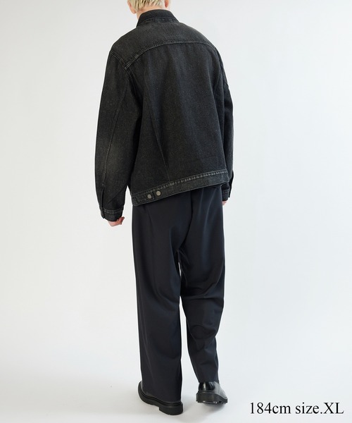 美品 Levi’s x BIOTOP 24SS TYPE 2 TRUCKER M Levi's(R)| BIOTOP】 TYPE 2 TRUCKER BLK EX（デニムジャケット