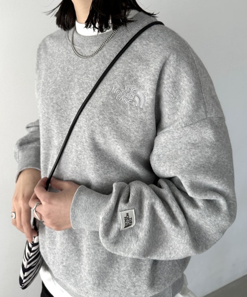 THE NORTH FACE クルーネック 刺繍サガラスウェット L THE NORTH FACE トレーナー スウェット 国内未発売 FACE(ザ
