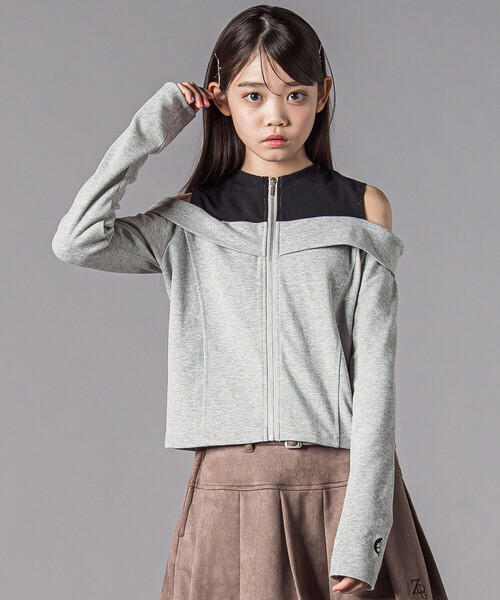 トップス gadidanonimu ZIDDY | オフショルダージップトップス(130~160cm) - Buyee, an Online