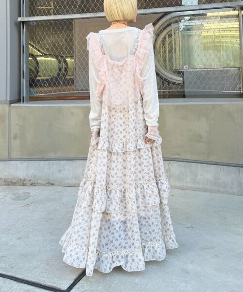 W CLOSET | 花柄ティアードキャミワンピース - Buyee, an Online Proxy