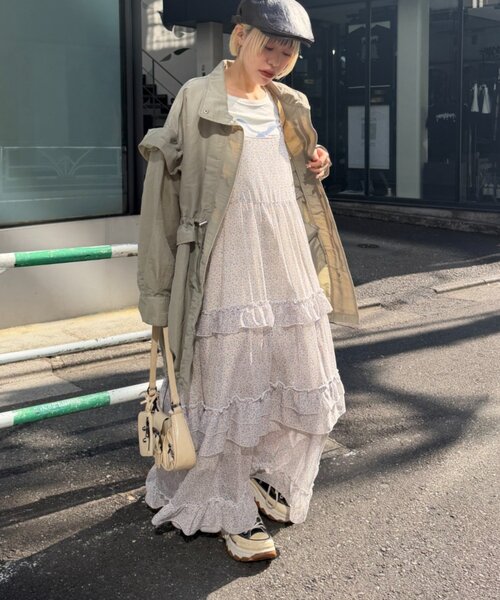 W CLOSET | 花柄ティアードキャミワンピース - Buyee, an Online Proxy