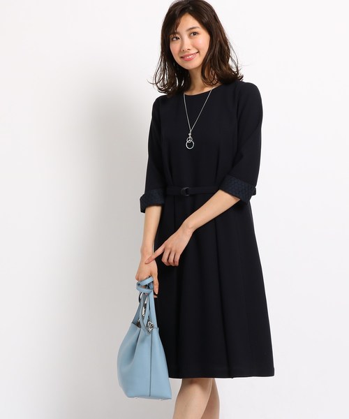 Reflect 洗える 7分袖無地ワンピース Buyee An Online Proxy Shopping Service Shop At Zozotown Bot Online