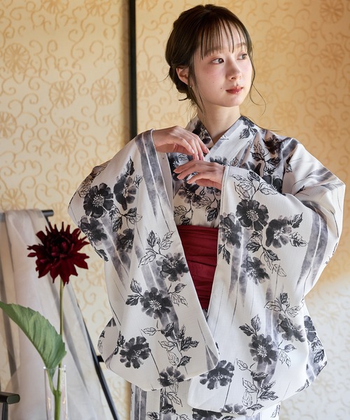 MIDEAL | original floral pattern yukata / オリジナル花柄浴衣