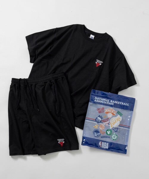 NBAセットアップ ドロスト半袖プルオーバースウェット＆ショートパンツ NBAセットアップ ドロスト半袖プルオーバースウェット＆ショート