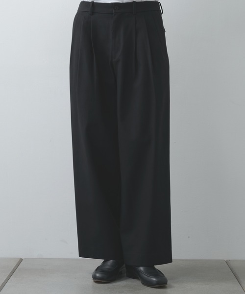 MARKAWARE | 【MARKAWARE/マーカウェア】TRIPLE PLEATED WIDE TROUSERS