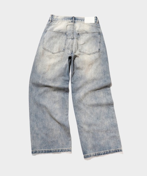 CAMPHOR WOOD | SIDE SEAM SEMI-FLARE SLUB JEANS / サイドシーム