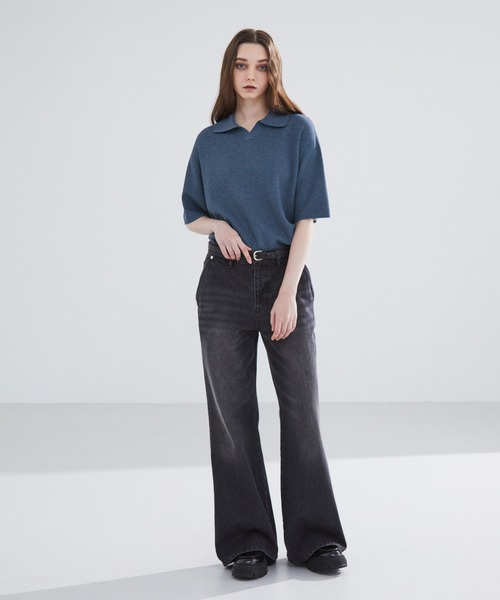 LUENNA | 【LUENNA】 Skipper Knit Polo Shirt / スキッパー ニット 