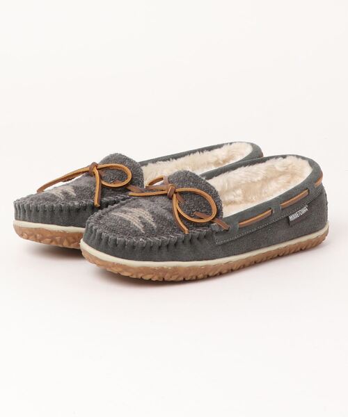 【新品】MINNETONKA /キルティートラッパー ファーモカシン MINNETONKA キルティートラッパーファーモカシン