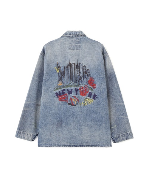 国内発送【AVIREX】×UNIVERSAL OVERALL DENIM OVERALL アヴィレックス AVIREX 《AVIREX×UNIVERSAL OVERALL》DENIM