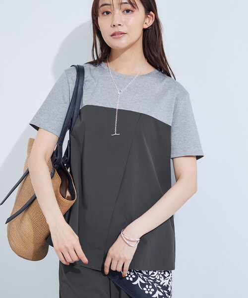 INDIVI | 【洗える】ビスチェレイヤード風トップス - Buyee, an Online