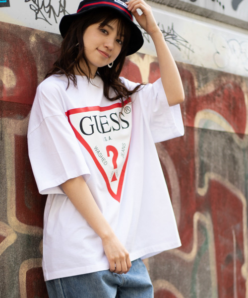 Guess Wego Guess別注プリントビッグシルエットtシャツ Buyee An Online Proxy Shopping Service Shop At Zozotown Bot Online