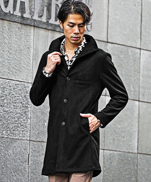 FEKETE 2way ラウンドカラー Pコート FEKETE（フェケテ