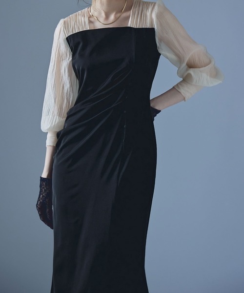 【etoll】Velour rosette flare dress 0910173954_68c1395a495ee.jpg