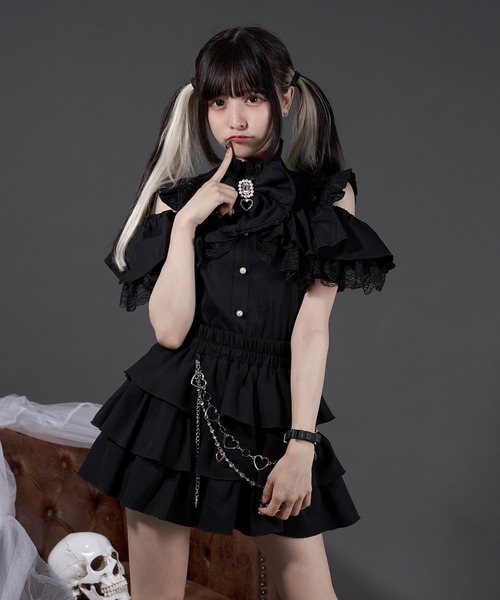 レースケープワンピース（ワンピース）｜Pal elfy（パルエルフィー）の