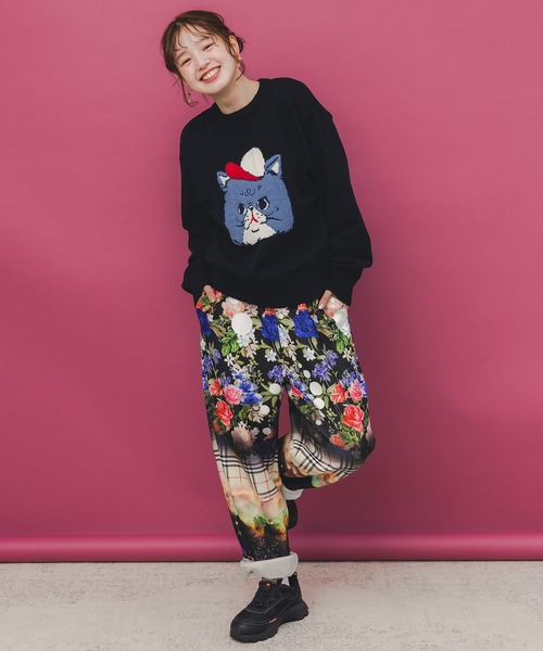 SCOLAR | 153720：ダークメルヘン風 3柄展開ボンディングパンツ