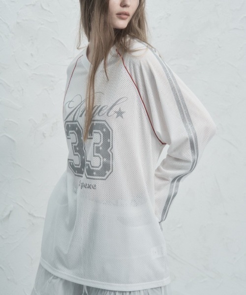 【SETUP-EXE】韓国人気★V-NECK MESH SPORTS T SETUP‐EXE】V-NECK MESH SPORTS T | OUR BRAND,SETUP-EXE