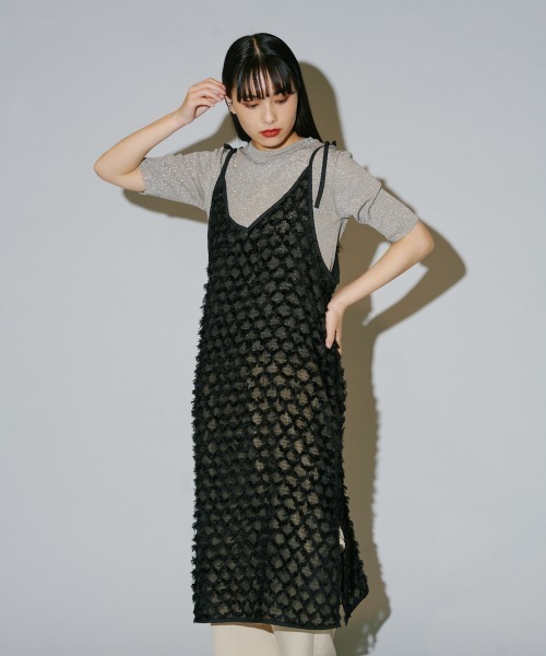 CASA FLINE ハイネックタックドレス ハイネックタックドレス – CASA FLINE