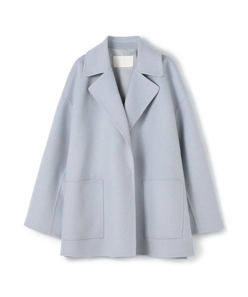 美品【Ballsey】プレミアムウールリバー オープンカラー ショートコート BALLSEY | プレミアムウールリバー オープンカラーショート