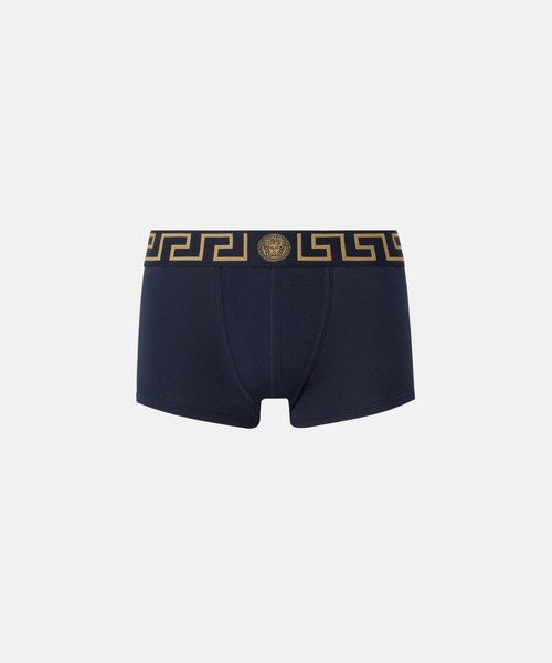 【関税込み】Versace ブラック グレカ ボーダー レース ショーツ 関税込み】Versace ブラック グレカ ボーダー レース ショーツ