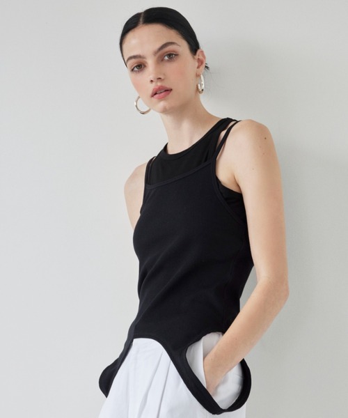 ALEXIA STAM | Layered Tank Top /パッドinレイヤードタンクトップ 