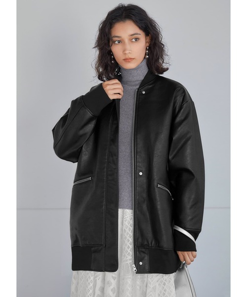 【新品】STYLE DELI＊フェイクレザーBIGブルゾン フェイクレザーBIGブルゾン（ブルゾン）｜STYLE DELI（スタイル