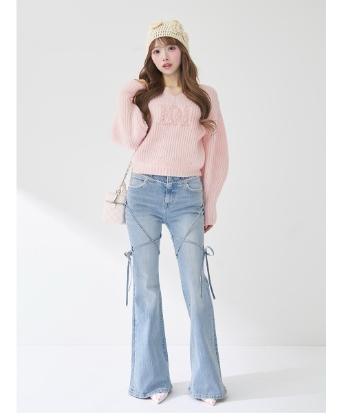 DARICH | ピコレースハイウエストフレアデニム - Buyee, an Online