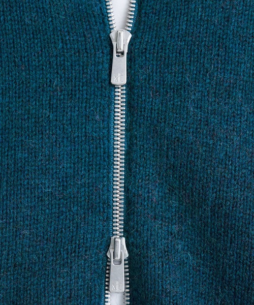 定価104500円　エイトンWOOL MOHAIR ZIPUP CARDIGAN ATON（エイトン）の「【ATON/エイトン】WOOL MOHAIR ZIP UP