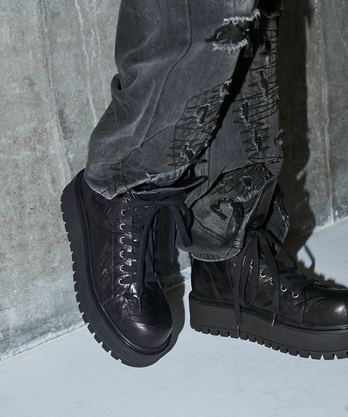 GRANCY | 【GRANCY】Fold-over Leather Shoes / 折り返し本革シューズ