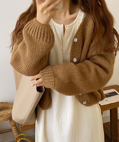 CLEL ハイビンテージデザイン ダメージカーディガン CLEL】High Vintage Design Damage Cardigan / ハイヴィンテージ