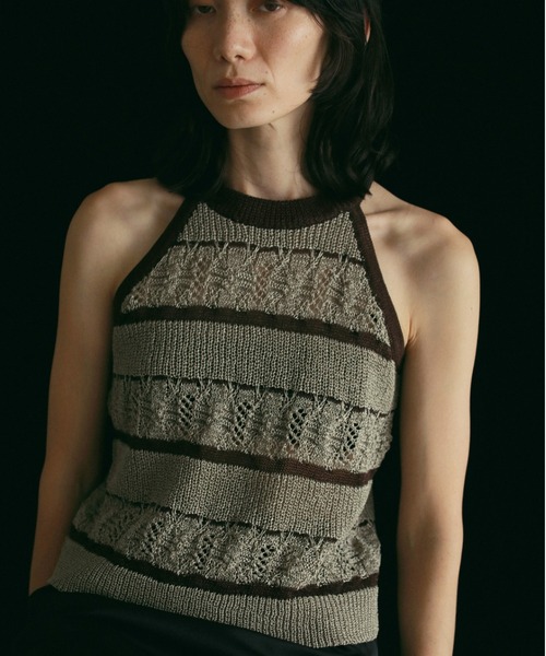 ANUKE | Border Knit Tanktop - Buyee, an Online Proxy
