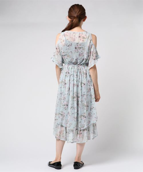 Axes Femme 花柄肩あきワンピース Buyee An Online Proxy Shopping Service Shop At Zozotown Bot Online