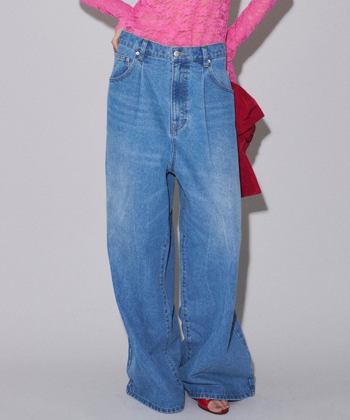 yae/スーパーワイドメンズライクデニム セール】Super wide mens like denim／スーパーワイドメンズ