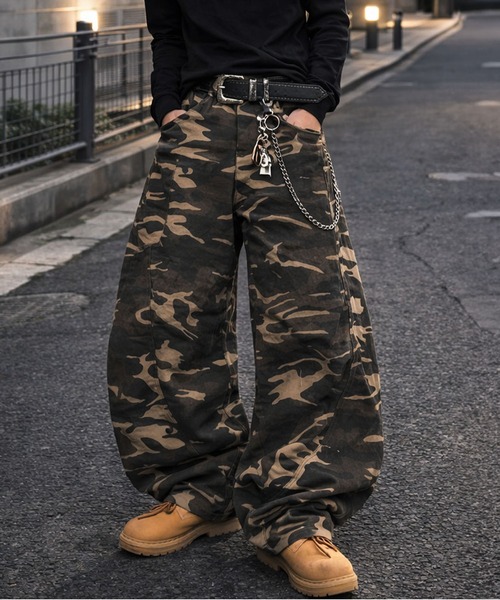 その他 yrn SPINNS | カモフラージュ柄パンツ/バルーンカーブシルエット/リアル