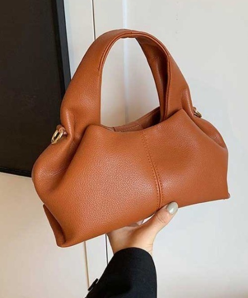 gemeil レザーワンハンドルバッグ (CE-1014) ダークブラウン