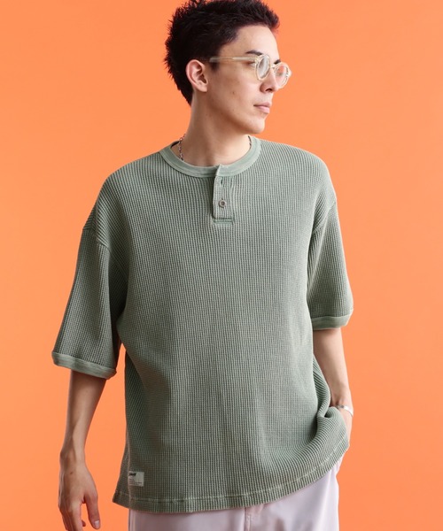 トップス Schott PIGMENT O/D CREW SWEAT \"BULL FIRE Schott 