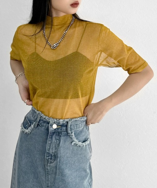 LVEU. | 【LVEU.】プチハイネックシースルートップス / トップス
